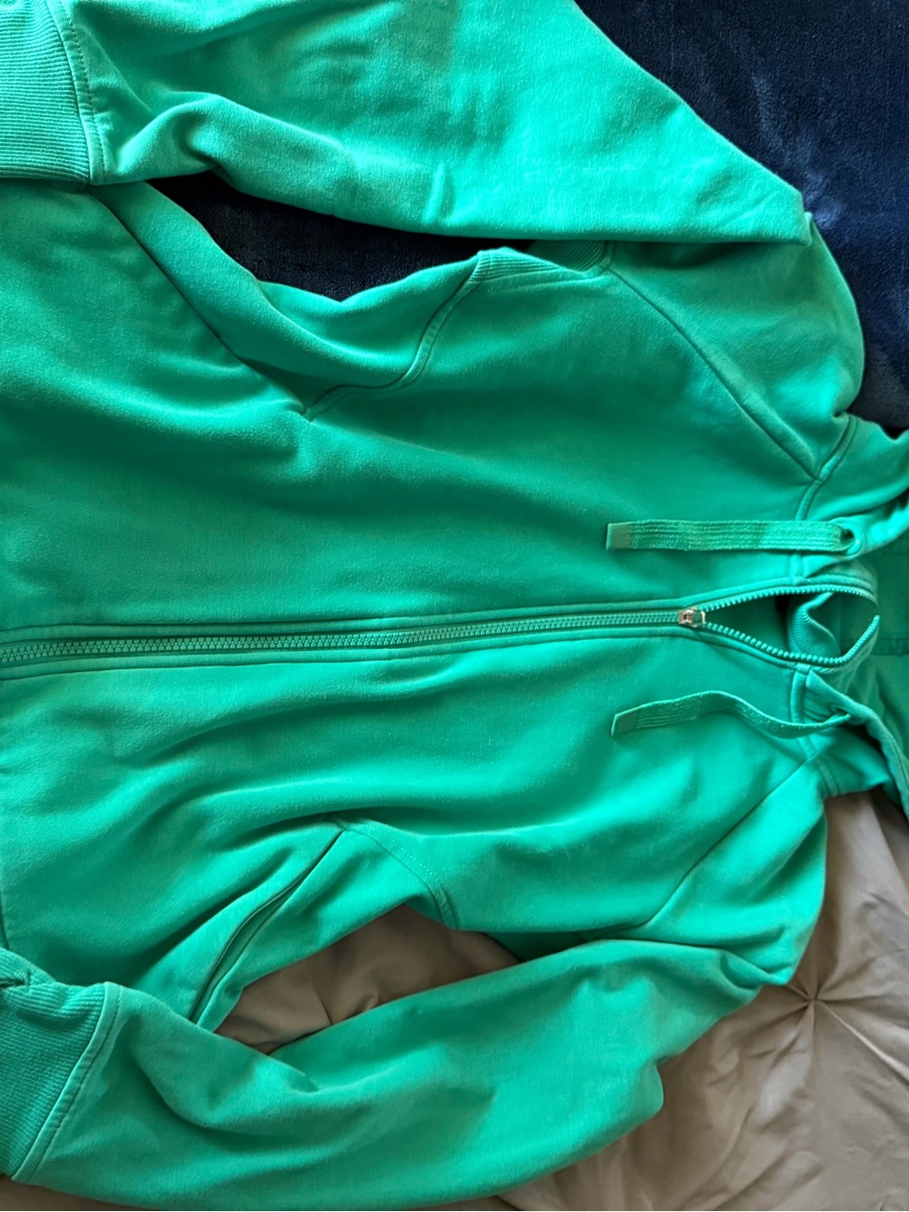 Athleta Teal Full-Zip Hoodie Jacket - Picture 7 of 11